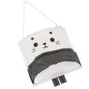 Cartoon Hanging Storage Bag Cotton Linen Wardrobe Hang Bag Wall Pouch Organi BX