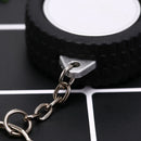 car tire measure portable keychain plastic retractable soft ruler sewing tool 3C