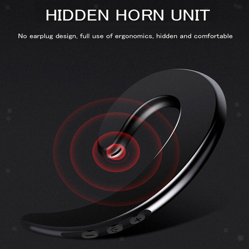 2 Pieces Bluetooth Bone Conduction Headphones Wireless Earphone Headset Mic