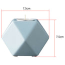 Nordic Style Geometric Shape Ceramic Candle Holder Innovative Retro Style H