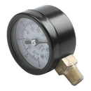 Male Threaded Pneumatic Air Vacuum Pressure Gauge 30/0Hg L8F6