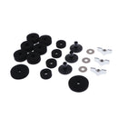 21 Pieces Cymbal Replacement Accessories - Cymbal Sleeves with Base Wing Nuts