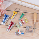 Bias Tape Maker Kit Set for Sewing Quilting Awl and Binder Foot Case Tools ME