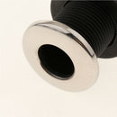 90 Degree Thru Hull Fitting Marine Boat Hose with Stainless Rim - 13mm