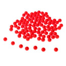 100pcs Fishing Floating Bobbers Drift Ball EVA Foam Indicator 8.3mm Red