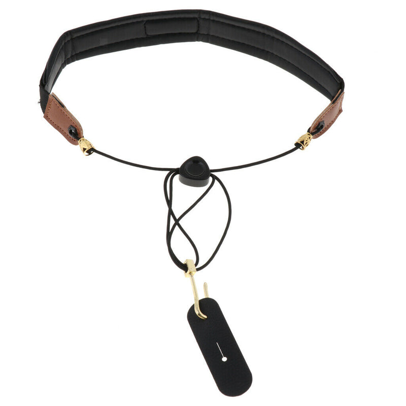 Black Saxophone Sax Neck Strap with Metal Hook
