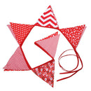 3.2m 12 Flags Powder Red Flag Banner Pennant Wedding/Birthday Party Decor
