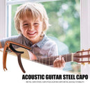 Guitar Capo Wood Grain Folk Guitar Key Trigger Quick Change Tuning Clamp