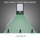 48 LEDs Solar 3 Modes IP65 Motion Sensor Lights Outdoor Wall Lamp (Black) A