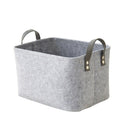 3Pcs/Set Felt Storage Basket Bins With Handle Baby Clothes Toys Organizer F