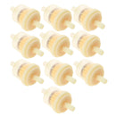 10 Pcs Plastic Motorcycle Petrol Inline Fuel Filter for 1/4'' 5/16'' Pipes