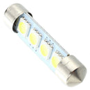 10X LED stoplight Lampe Licht 4 SMD White DC 12V 42mm