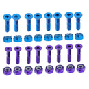 16 Pack Replacement Skateboard Truck Hardware Longboard Mounting Screws Bolts