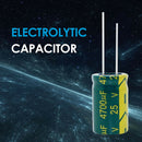 10pcs 4700uF 4700mfd 25V Electrolytic Capacitor Mini Electronic Components A