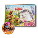 Hedgehog 5D DIY Full Round Diamond Painting Animal Mosaic Kit Gift (PSD014)