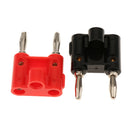 2 Pieces Dual Banana Plug Speaker Wire Pure Copper Connectors Screw Type HiFi