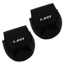 2 Pcs Spinning Reel Cover Case Shield Protector Neoprene Fishing Reel Bag