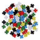 100pcs 19mm Assorted Color Wooden Pieces Puzzles Scrapbooking Embellishments