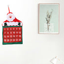 Christmas Advent Calendar Countdown Santa Claus Fabric Xmas Decor Pockets G Z1U5