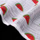 Baby Swaddling Blanket Soft Muslin Cotton Swaddle Towel Watermelon