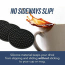 Coasters Set of 6 in Holder - Protect Furniture From Water Marks & Damage - T5E3