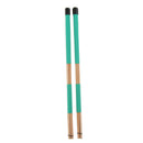 2pcs Drum Brushes Dowels Drumsticks for Drummer Drum Players Gift 40cm Green