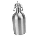 Beer Growler Stainless Steel Swing Top Hip Flask Bottle Travel Picnic 2.5 L
