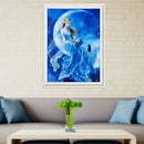 5D DIY Round Drill Diamond Painting Moon Goddess Cross Stitch Embroidery(A