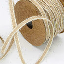Natural Jute Burlap Hessian Ribbon Lace Trims Tape Rustic Wedding Decor O6N C2H8