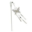 Butterfly Hair Sticks Bride Headdress Tassel Hairclips Headwear Hairpins
