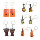 2x Violin Keychain Key Chain Handbag Purse Pendant Charm for Music Lovers