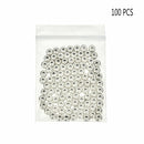 Stainless Steel Oblate Spacer Beads DIY Bracelet Necklace Beads Jewelry Making