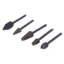 10pcs Rotary Burr woodworking Wood Carving File Rasp Drill Bit 1/8" Shank Tool