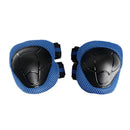6 Pcs Kid Child Roller Skating Bicycle Knee Wrist Guard Elbow Pad Blue