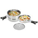 Cooking Set Easy Clean Steaming Rack Stainless Steel Home Frying Pan