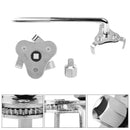 Machine Oil Fuel Filter Remover Wrench Flat Jaw Oil Grid Removal Tool+Adapter