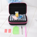 20 Grids Divided Diamond Painting Storage Box Cross Stitch Tools (Rose Red) A