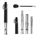 Dog Whistle Set Copper Adjustable Pitch Pet Training Clicker Silent Bark Control