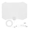 Indoor TV Antenna White 80 Miles w/ Signal Amplifier Digital HDTV Antenna