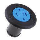 Marine Boat Deck Fuel Water Fill / Gas Filler Keyless Cap 1.5"-Black Plastic