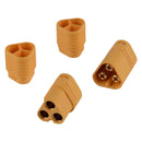 5 Pairs MT60 3-Wire 3.5MM Bullet ESC to Motor Connector Set