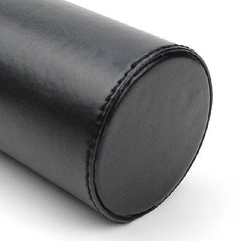 Black Makeup Brush Pen Travel Leather Storage Empty Holder Cosmetic Cup Case Box