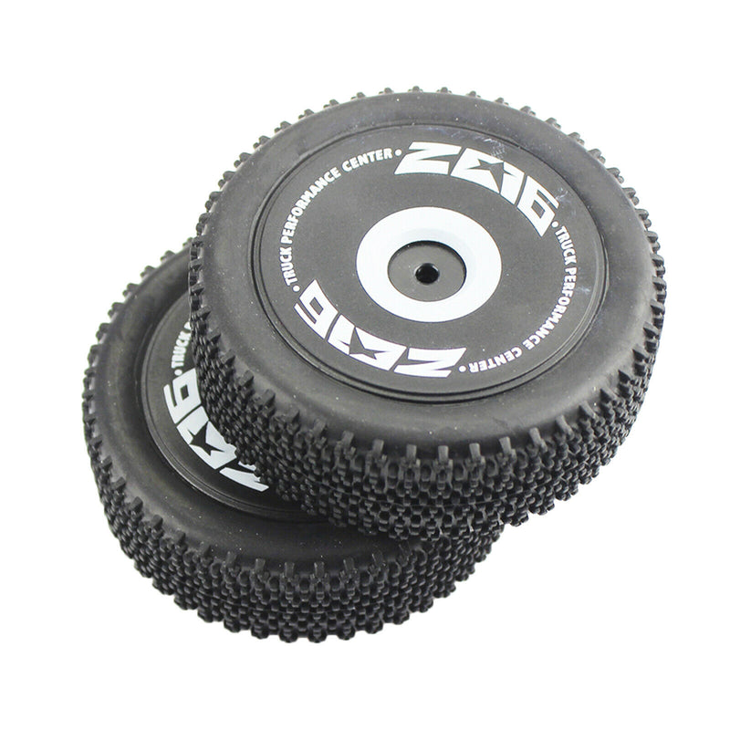 2pcs 1/12 Scale RC Front Wheel Tires Parts Accessory for WLtoys 124018-1841