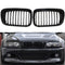 1 Pair Abs Front Replacement Matte Black Kidney Grille Grill For Bmw E46 3  P5H2