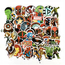 50Pcs/Lot Anime FOR Super Hero Stickers For Car Laptop Skateboard Pad