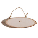 Natural Wood Log Slices Tree Bark Decorative Rustic Wedding Sign Plaque Home