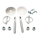 New Alloy Car Auto Hood Latch Pin Set Bonnet Lock Kit For Chevy Ford