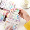 12pcs Mildliner Highlighter Pen Double Headed Fluorescent Marker Drawing A