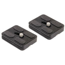 4X(Set Of 2 Replacement Quick Release Plates For The Mefoto A1350Q1W RoadtrZ4N8)