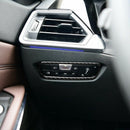 2PCS Carbon Fiber Headlight Switch Button Cover Trim Fit for BMW 3 Series G